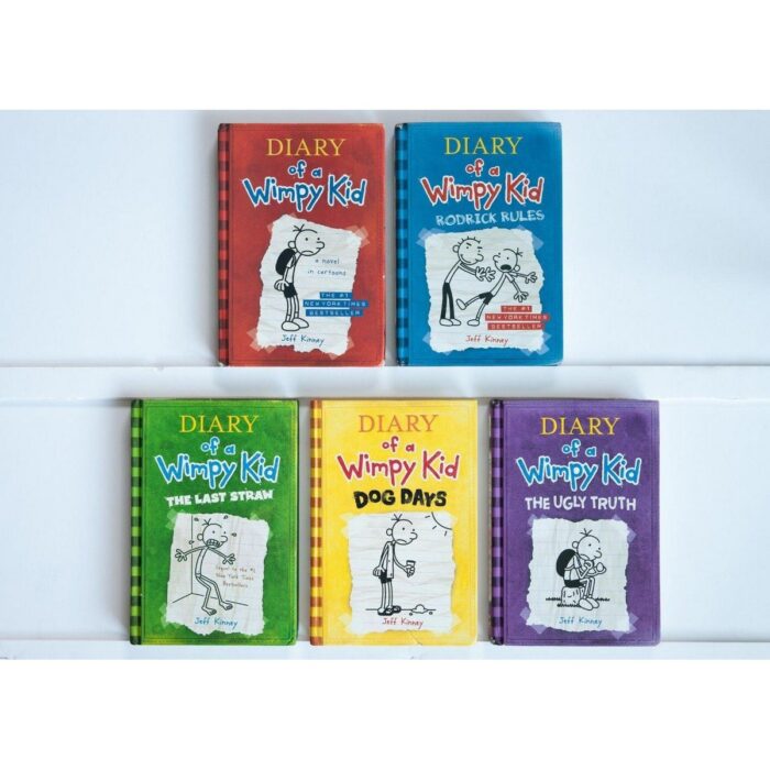 Diary Of A Wimpy Kid Book 1 / Roadrick Rules / The Last Straw / Dog Days / The Ugly Truth (Set Of 5 Books)