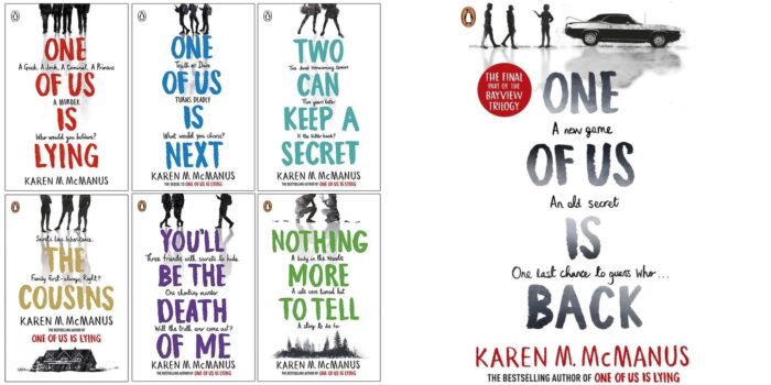 Karen M. McManus Collection 7 Books Set One of us is lying , one of us is next , two can keep a secret , the cousins , you'll be the death of me , nothing more to tell , one of us is back