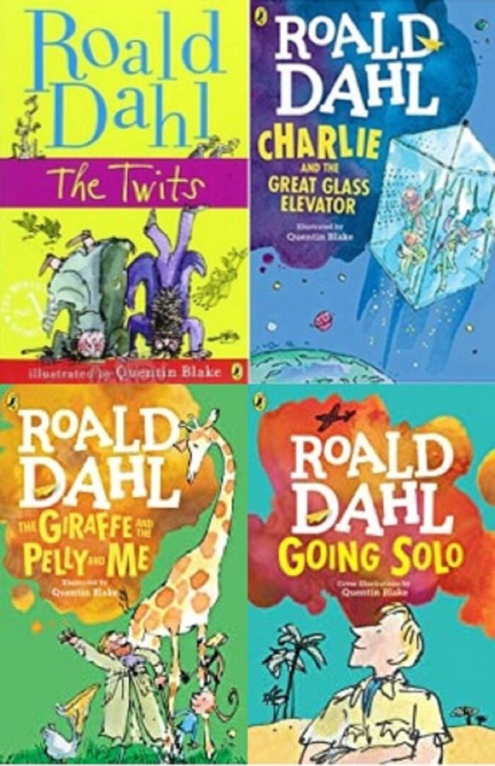 Set Of 4 Books By Roald Dahl (Book 5,6,7,8)