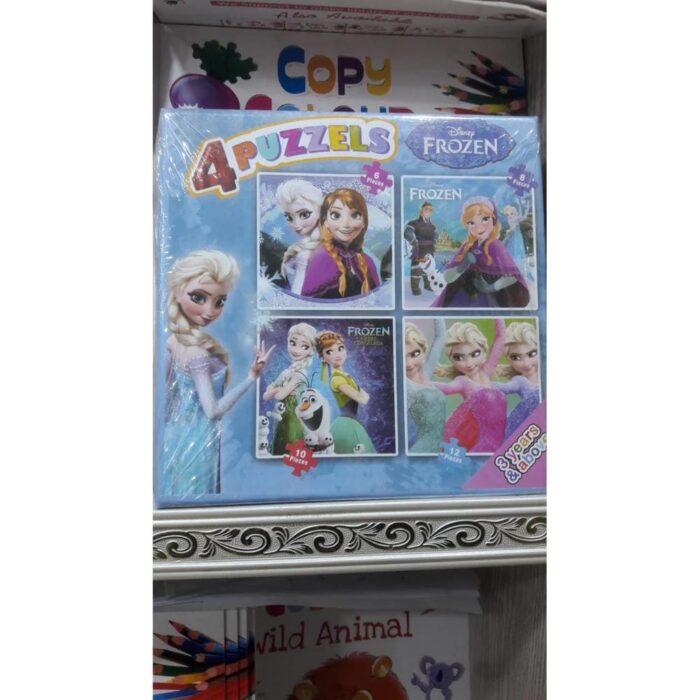 4 Puzzels _Disney Frozen For Kids (Puzzles)