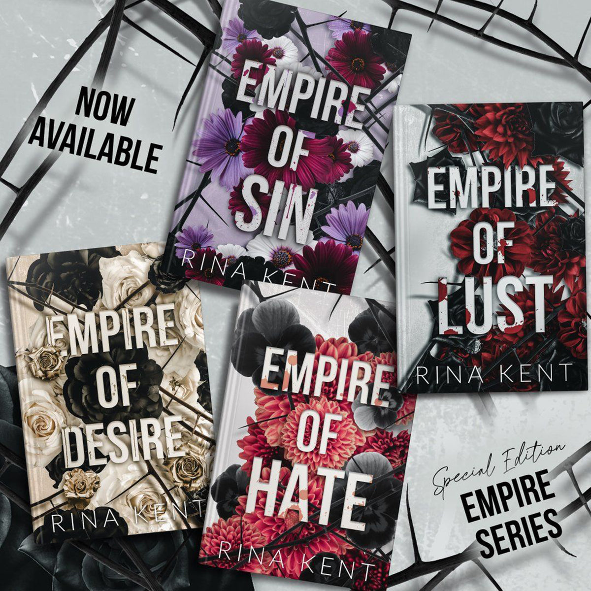 8bf647fe7ac5635a0b7b1973cda09cb1.jpg Empire Series By Rina Kent 4 Books Set - Image 1