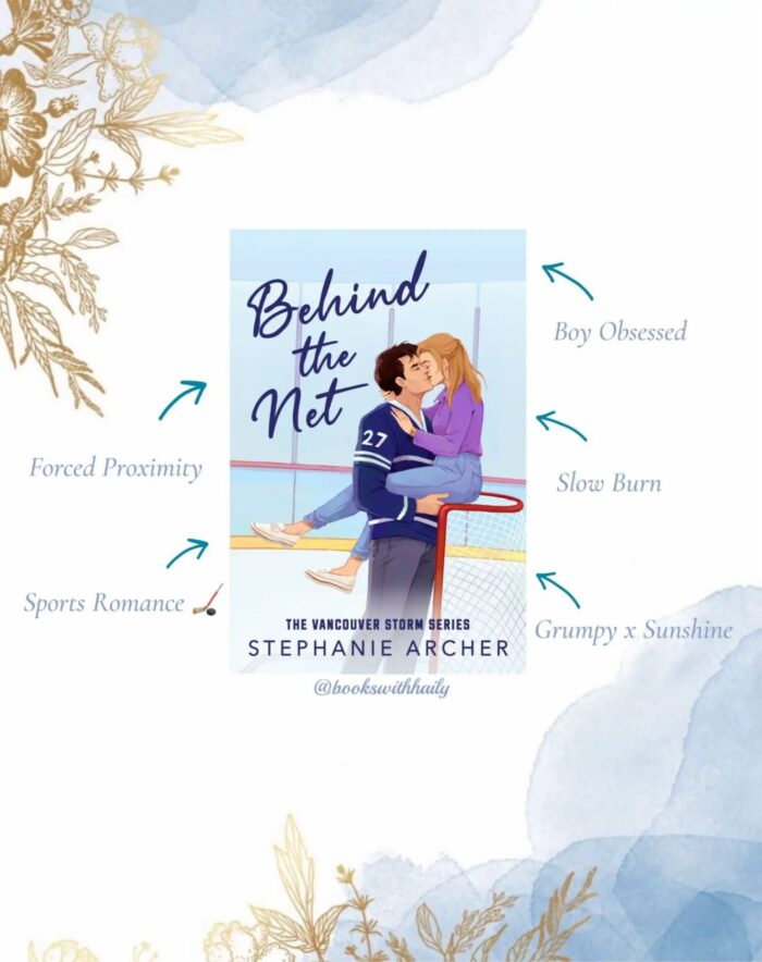 Behind The Net: A Grumpy Sunshine Hockey Romance (Vancouver Storm Book 1) By Stephanie Archer