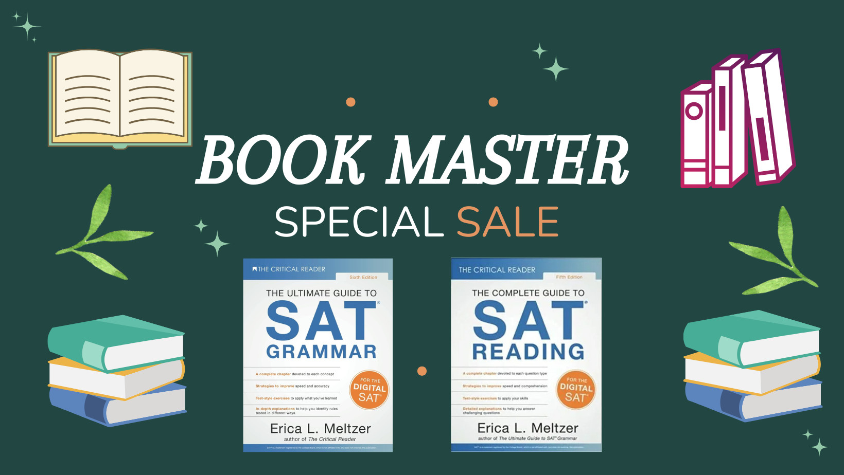S2d5f27c9ee7c4179a81e06a09da708946.jpg The Complete Guide To Sat Reading / The Ultimate Guide To Sat Grammar Set Of 2 Books - Image 1