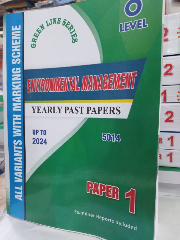 O Level Environmental Management Yearly Past Papers Paper 1 Upto 2024 All Variants With Marking Scheme ( 5014 )