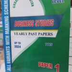 O Level Business Studies Yearly Past Papers Paper 1 Upto 2024 All Variants With Marking Scheme ( 7115 )
