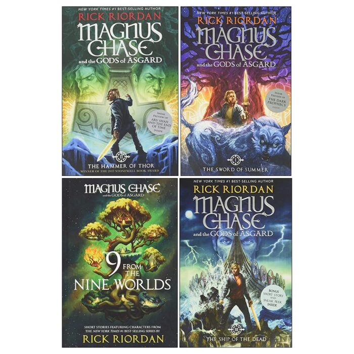 Magnus Chase And The Gods Of Asgard Book Series By Rick Riordan 4 Books Set