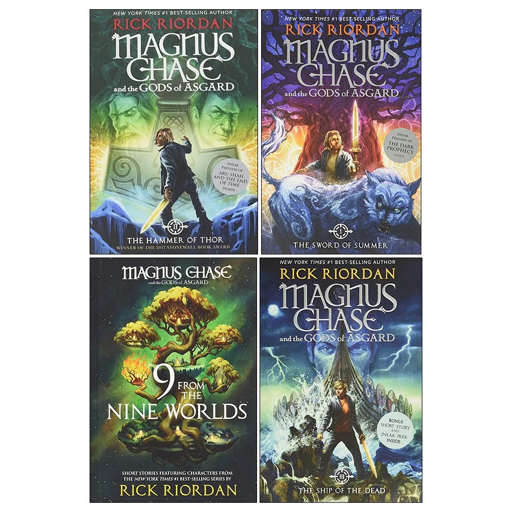 Sb89578cbd9ae474fb6086560887a78c1b.jpg Magnus Chase And The Gods Of Asgard Book Series By Rick Riordan 4 Books Set - Image 1