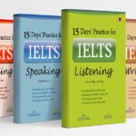 15 Day'S Practice For Ielts Speaking , Listening , Reading And Writing 4 Books Set