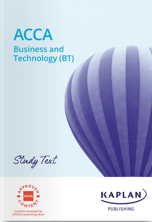 Sd0359bba75444811bd5aa57e39c6d241x.png Kaplan Acca F1 Business And Technology (Bt) Study Text 2025 - Image 1