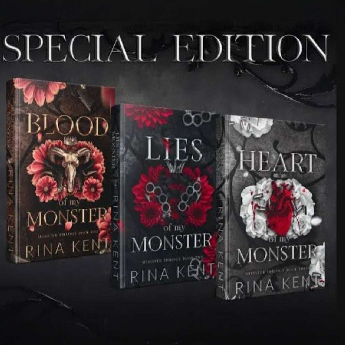 b5419ad074bd9a1a77cbbc044faf5734.jpg Monster Triology Books By Rina Kent - Image 1