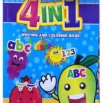 4 In 1 Writing And Coloring Book