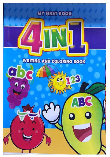 ef4333200b667f00590d2e4826c91b9c.jpg 4 In 1 Writing And Coloring Book - Image 1